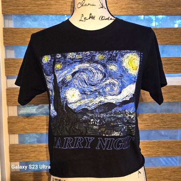 Van Gogh Starry Night T-shirt - Picture 1 of 5